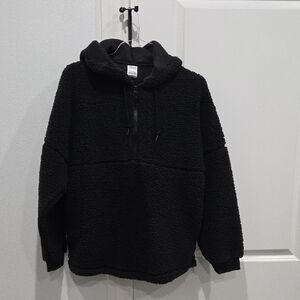 PINK Victoria's Secret Womens Black Zip-Up Sweater